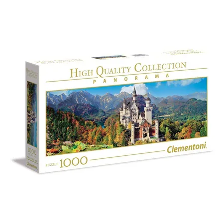 Clementoni Panorama Puzzle Schloß Neuschwanstein, 1000 Teile