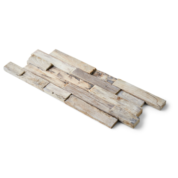 Teak wandbekleding gun smoked (ca. 0,5 m²)