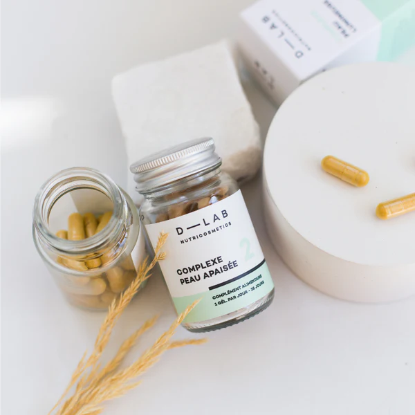 D-lab Complexe Peau Apaisée | Réduit l'inflammation & protège la peau 28 gélules