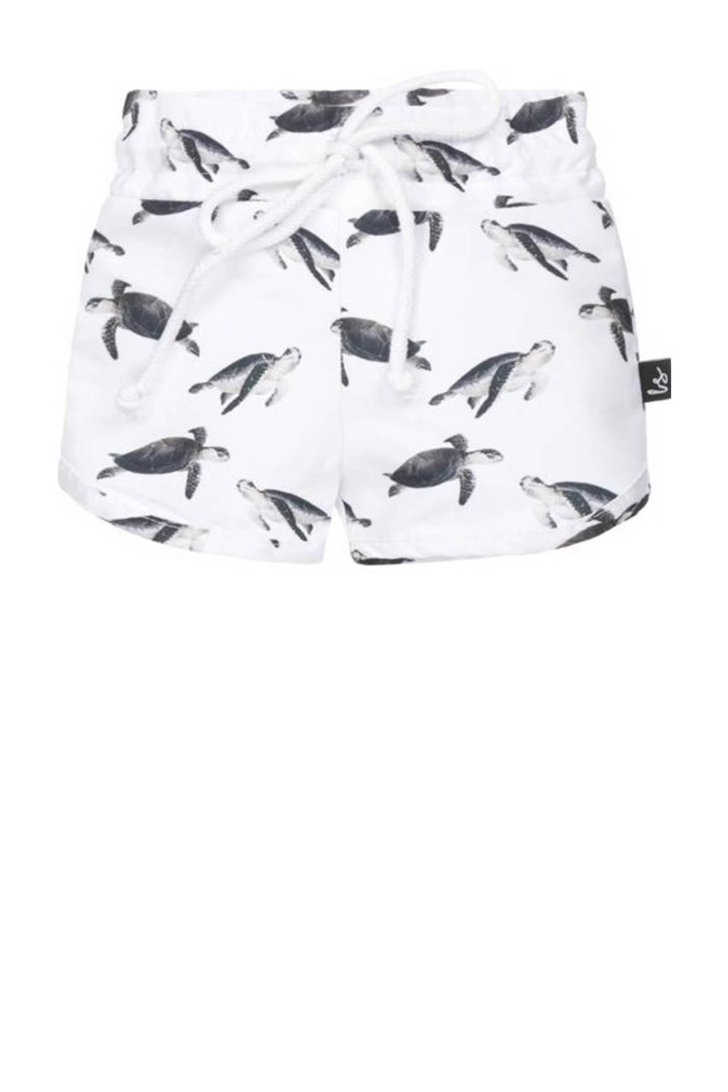 zwemshort wit/zwart