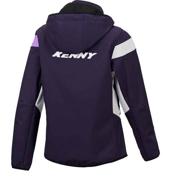 Kenny - Veste zippée femme Softshell Racing Lady Violet / Blanc