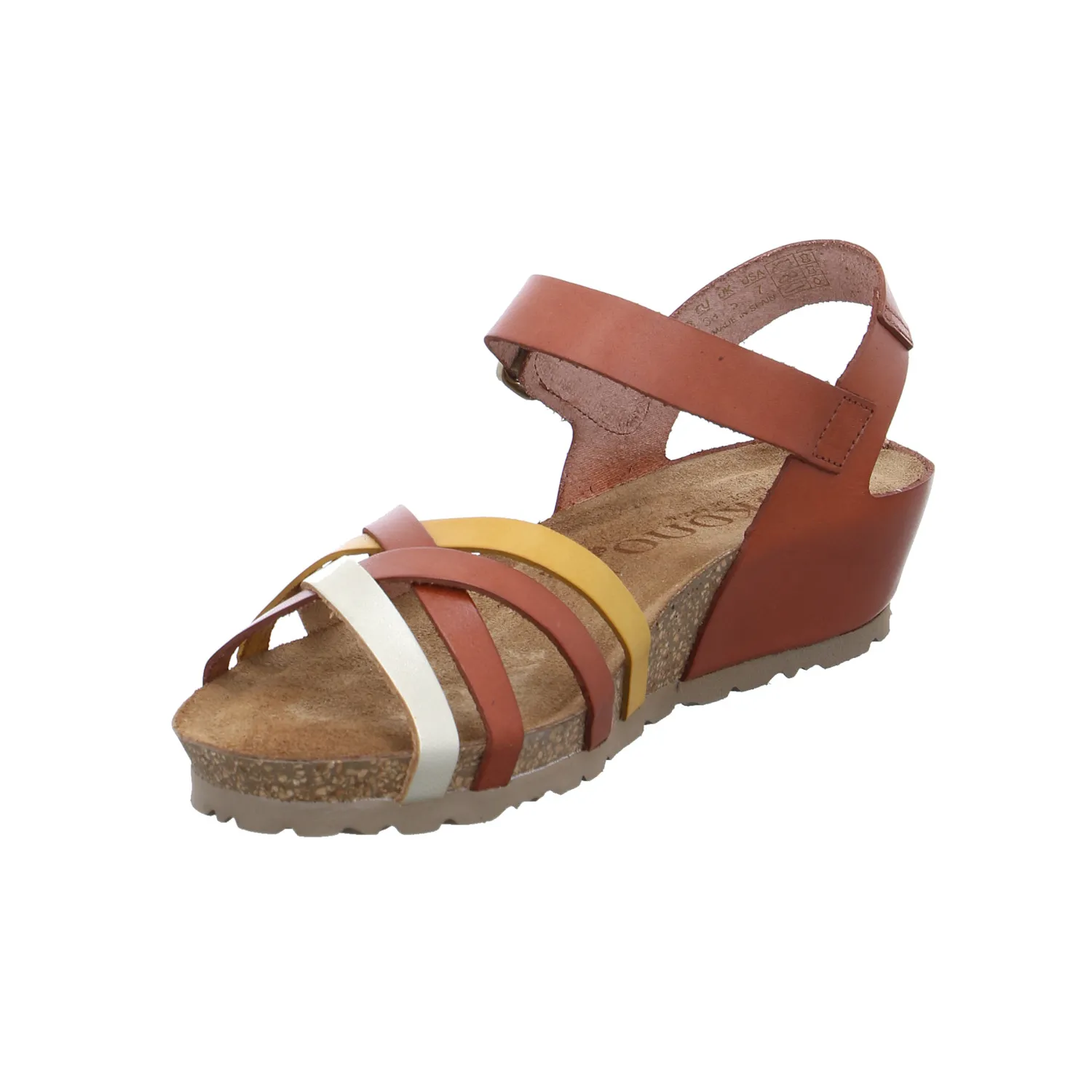 Bio-Sandalette Cognac Leder