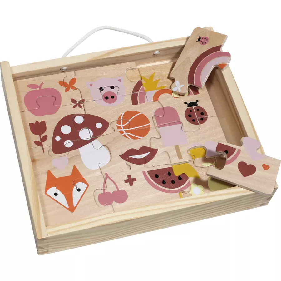 KINDSGUT Holz-Puzzleset Farben