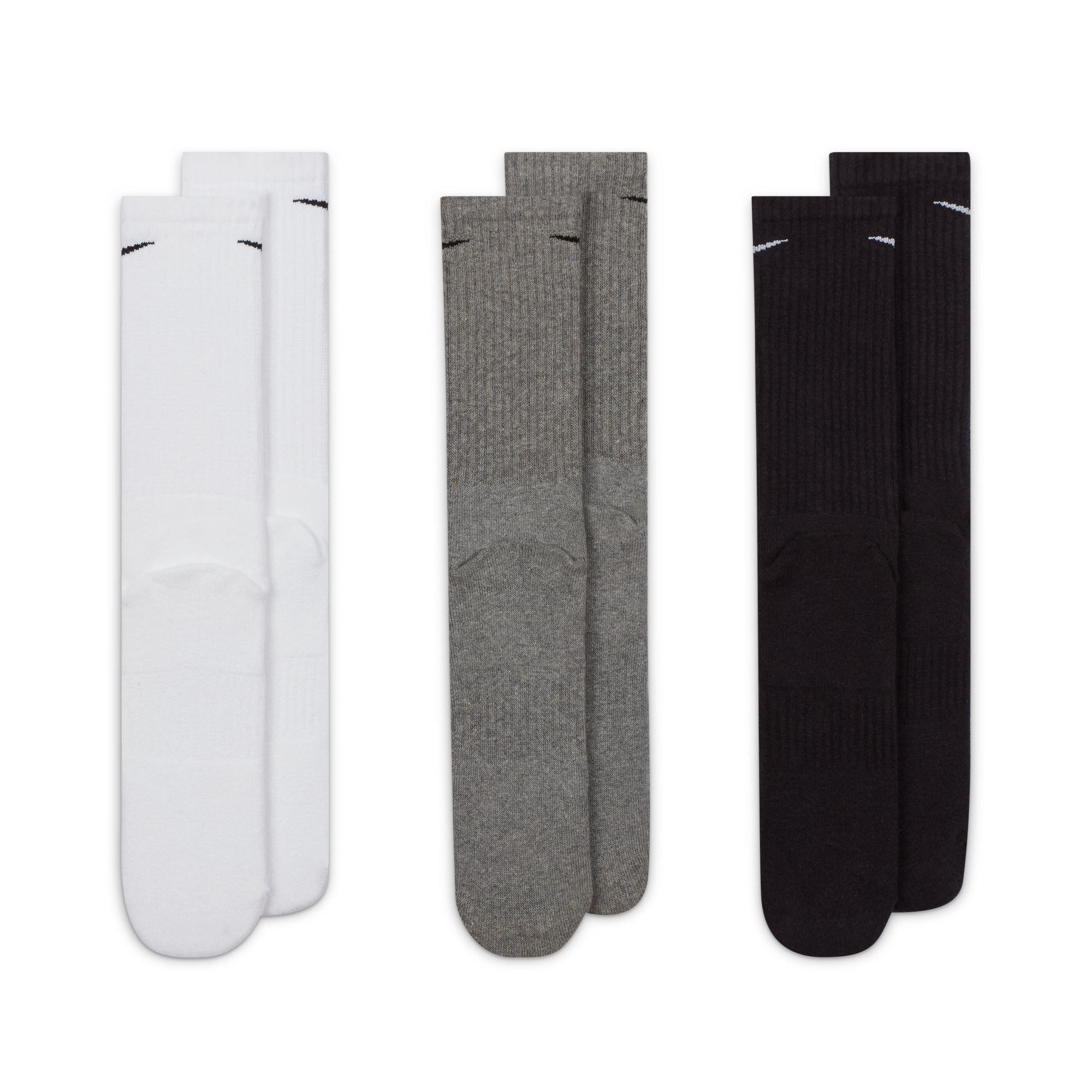 Nike Everyday 3 Pack Cotton Cushioned Crew Socks