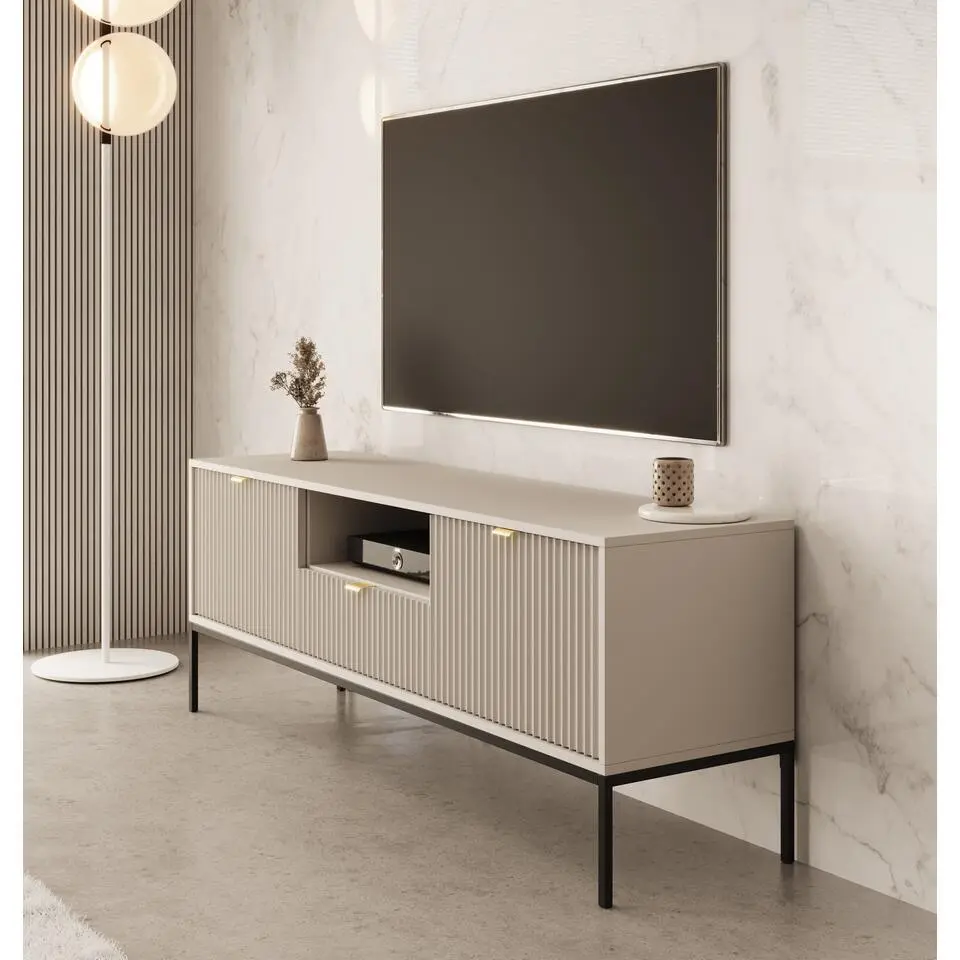 Meubella - TV-Meubel Navil - Beige - 154 cm
