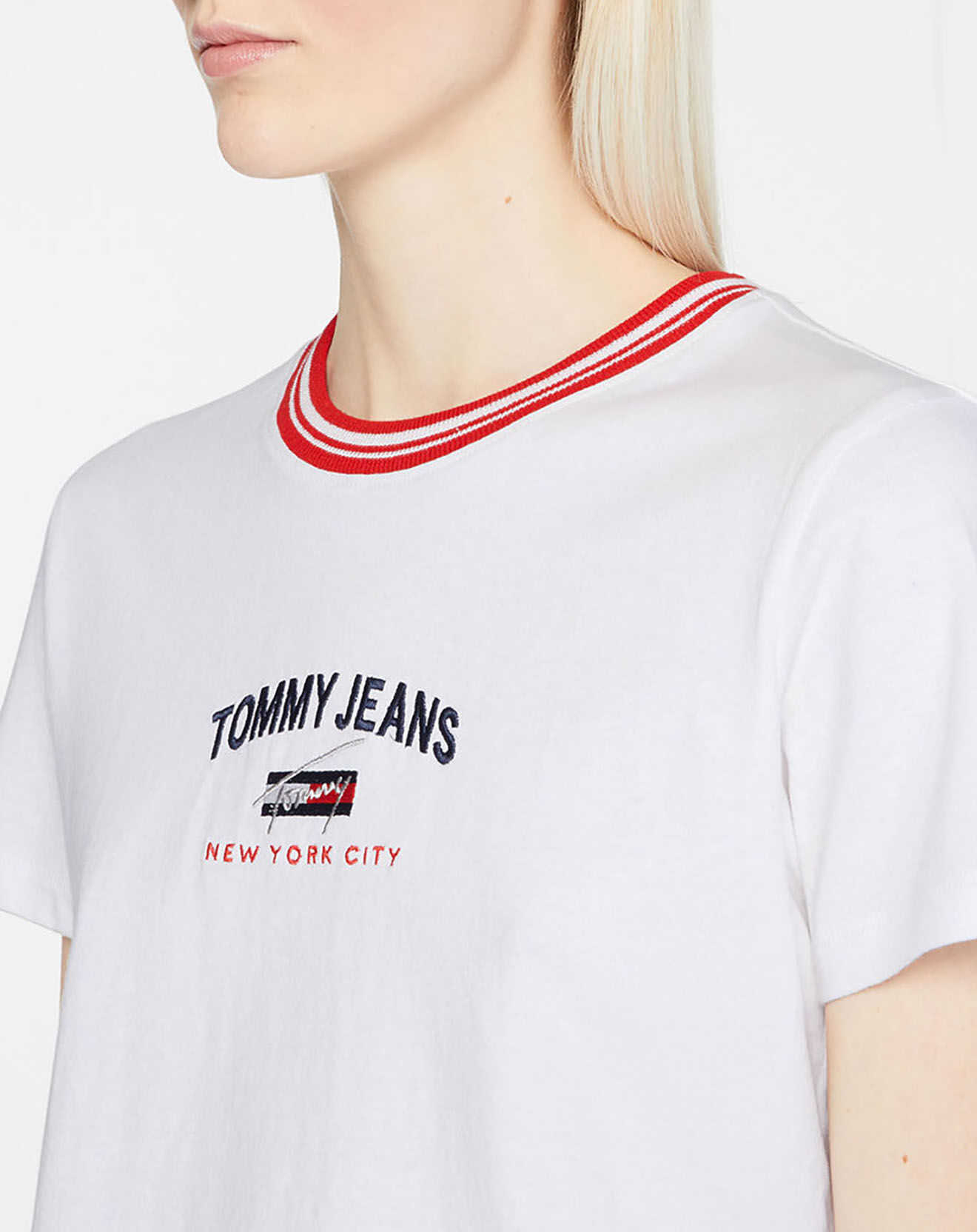 Tommy Jeans T-Shirt timeless script blanc