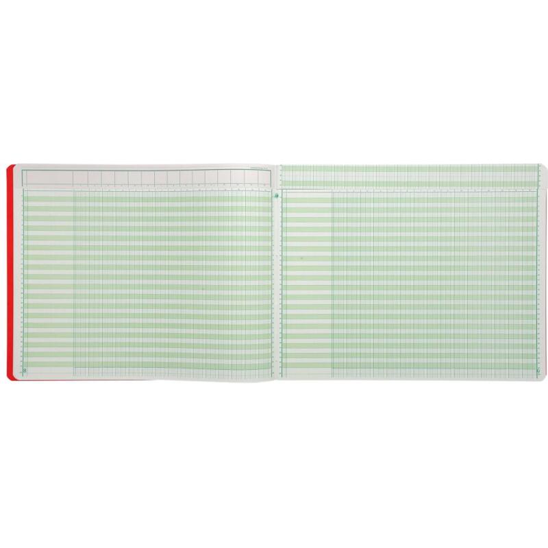 Piqûre 29,7x38cm à tête paresseuse 15 colonnes sur 1 page - 35 lignes - 80 pages