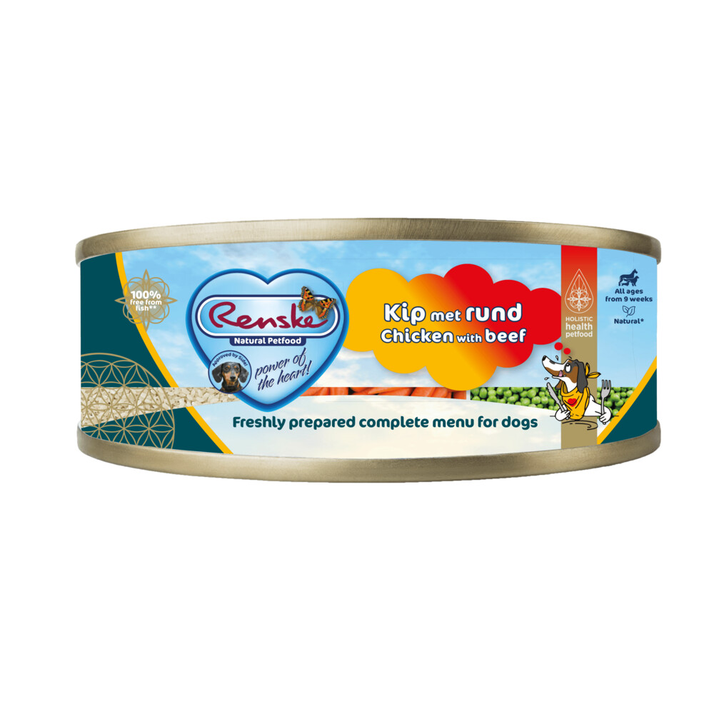 24x Renske Blik Vers Gestoomd Complete Menu Kip - Rund95 gr