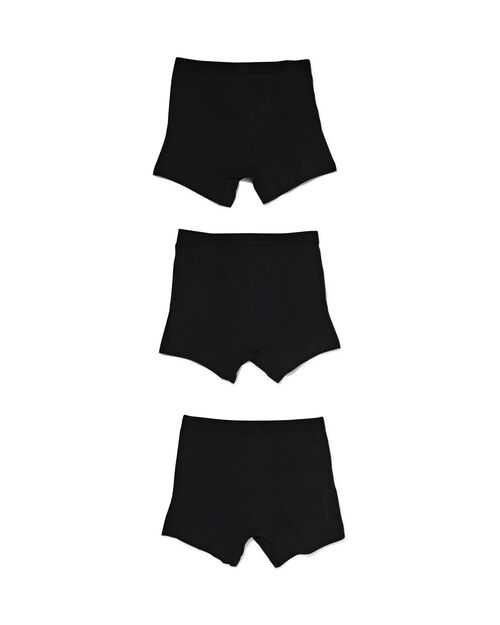 3 boxers homme modèle long noir