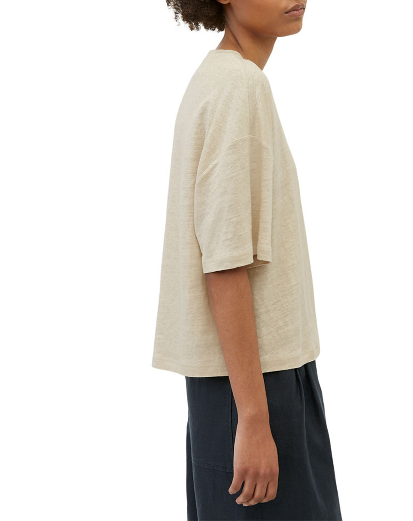 Marc O'Polo T-Shirt 100% Lin Oversized beige clair