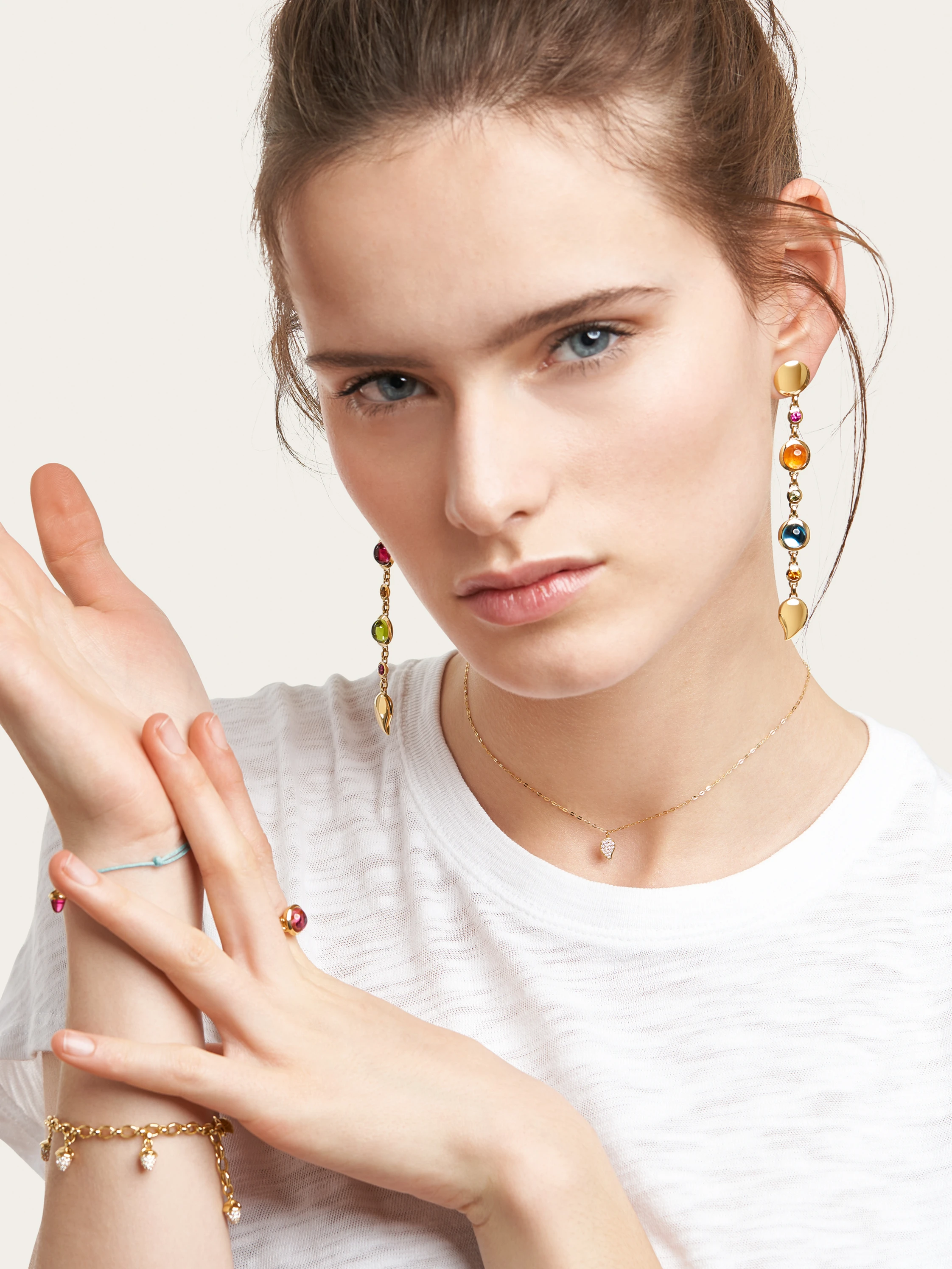 TAMARA COMOLLI Halskette SPARKLE aus 18 Karat Gelbgold mit Diamant Pavé