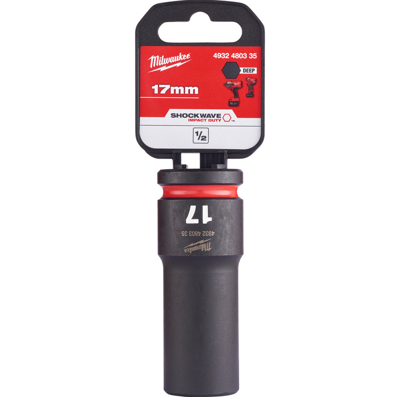 Milwaukee slagdop Shockwave 1/2 lang 17mm