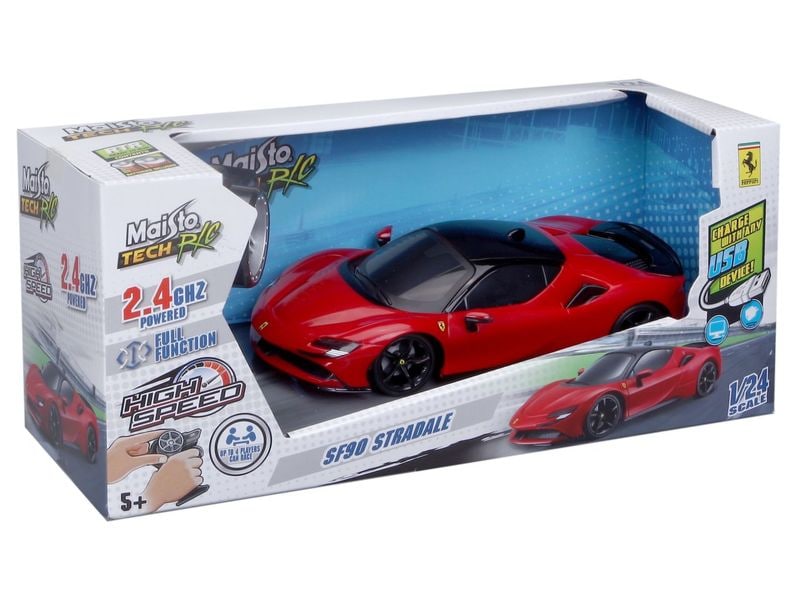 Maisto Rennwagen RC Premium Ferrari SF90 Stradale 1/24 Ferngesteuertes Spielzeug