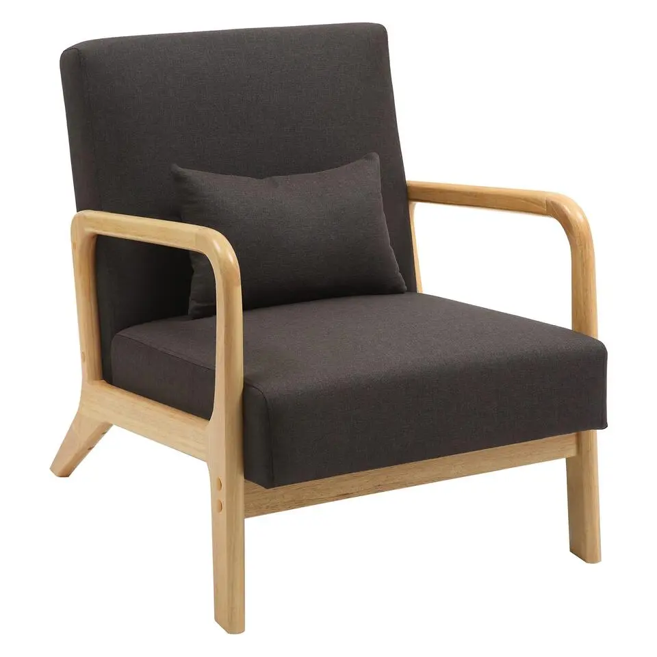 CLP Fauteuil Hibbing natura Frame - Hout - bruin