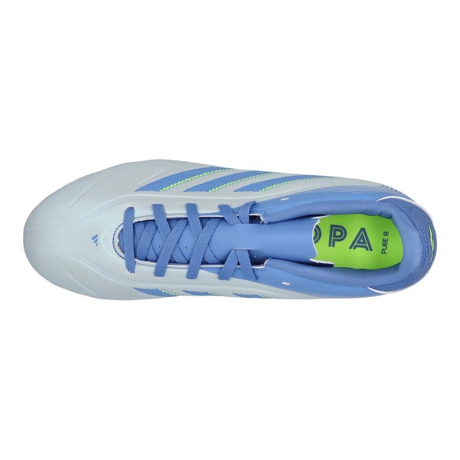 adidas Copa Pure Club III FxG Celestial Victory - Bleu/Blue Fusion/Lucid Lemon Enfant