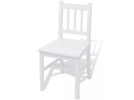 Ensemble de salle à manger trois pièces Pinède Blanc