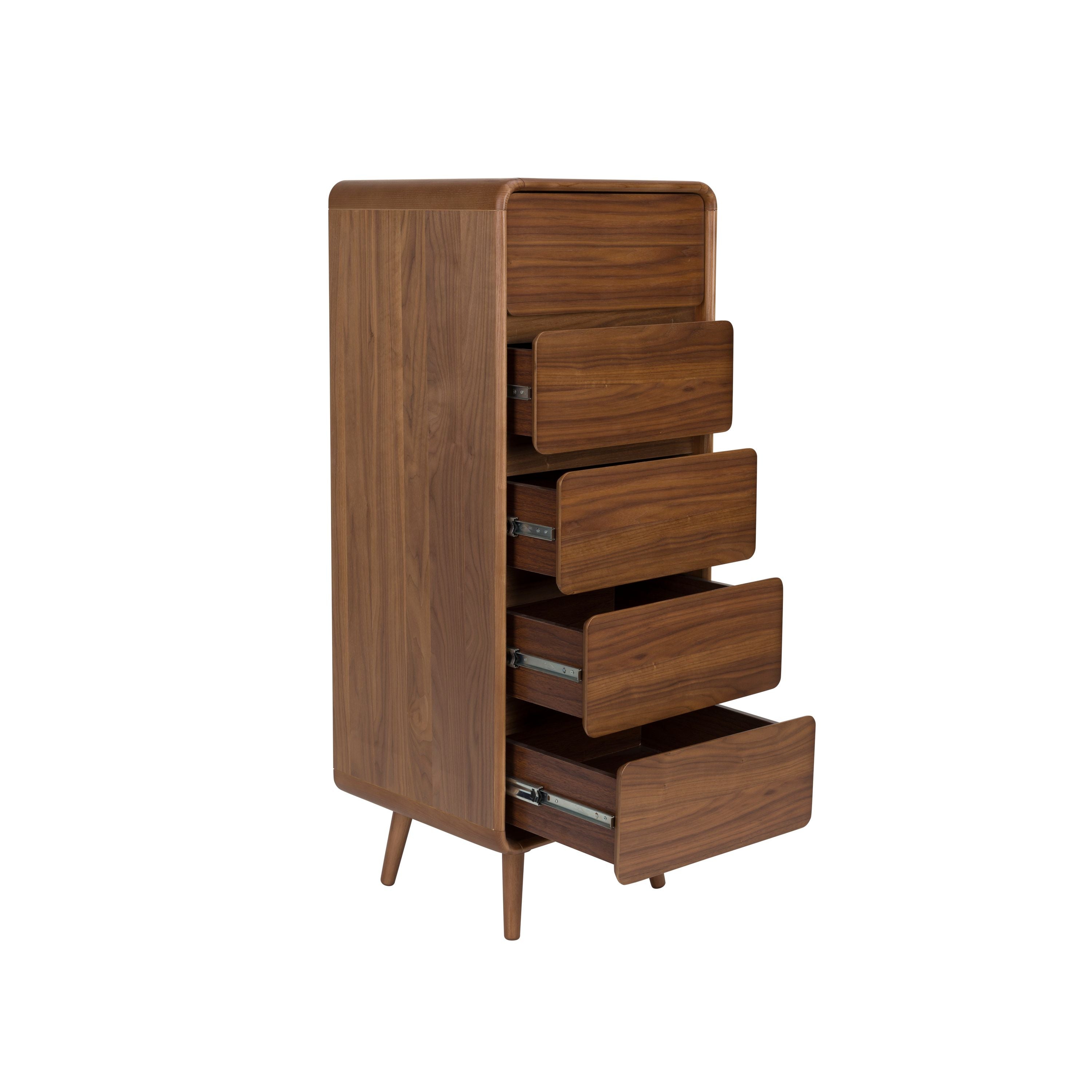 Zuiver Rise Kast| Ladekast Hout Walnoot - Bruin