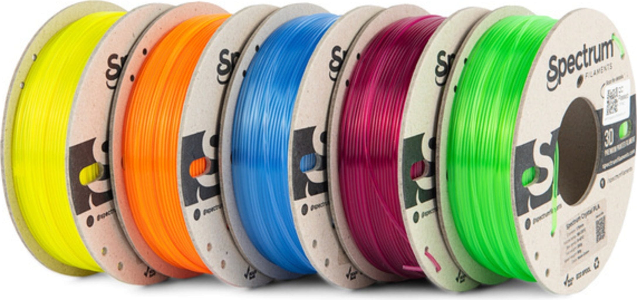 Spectrum  5er-Set PLA Crystal, 1,75 mm    PLA mit hoher optischen Klarheit