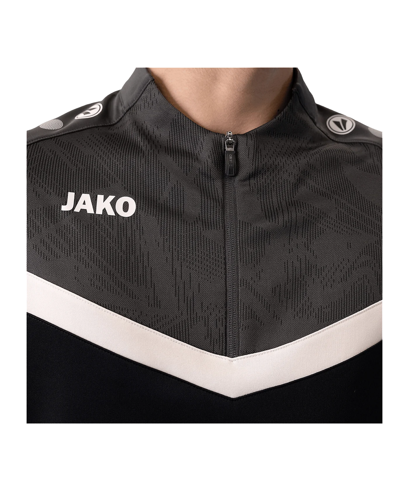 JAKO Iconic HalfZip Sweatshirt Kids Schwarz F801
