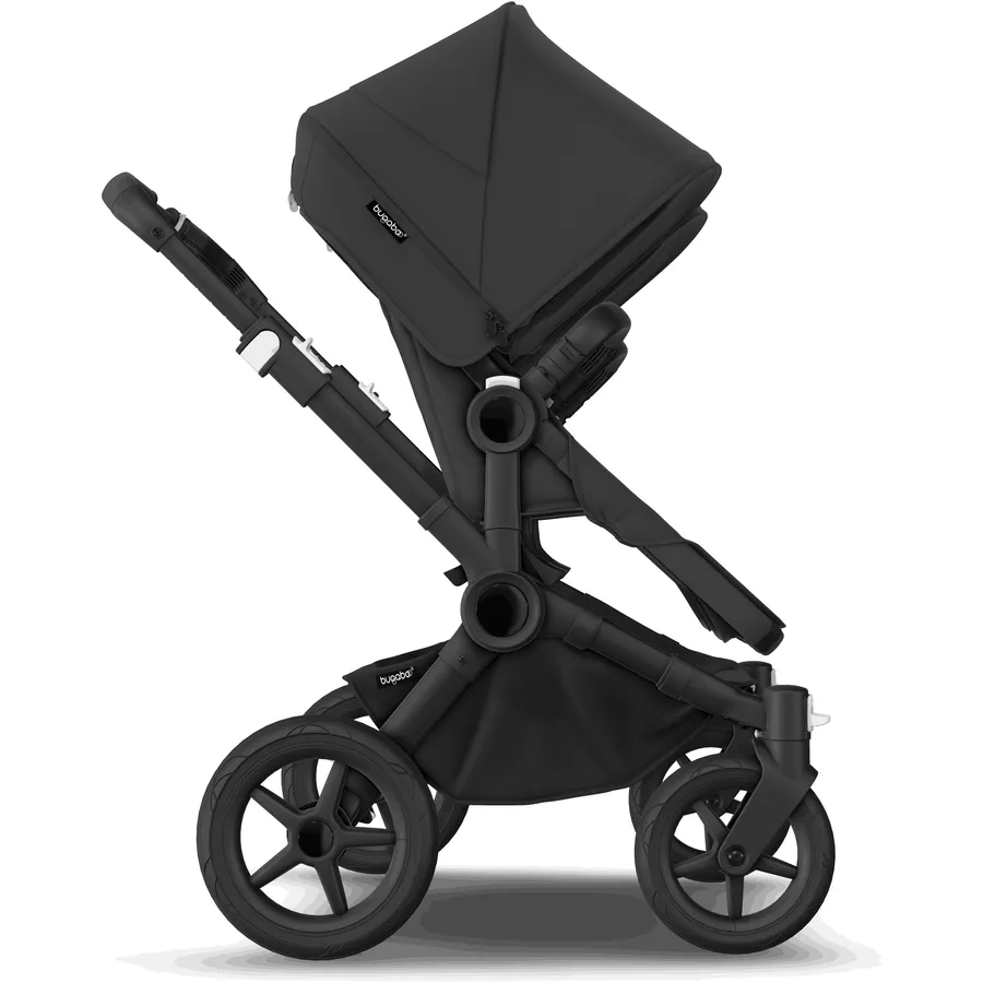 bugaboo Zwillingswagen Donkey 5 Twin Complete BlackMidnight Black