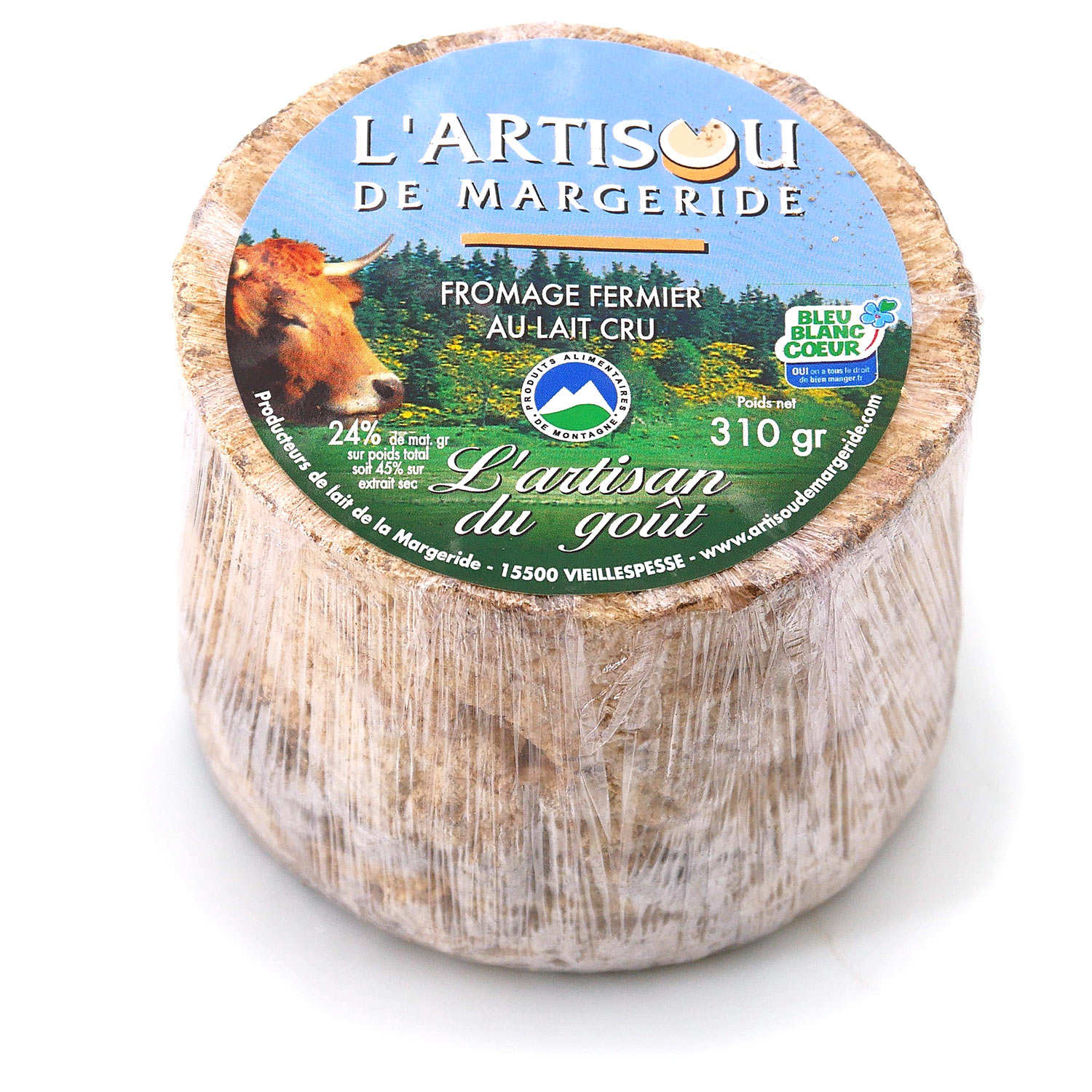 L'Artisou de Margeride - Fromage fermier au lait cru de vache