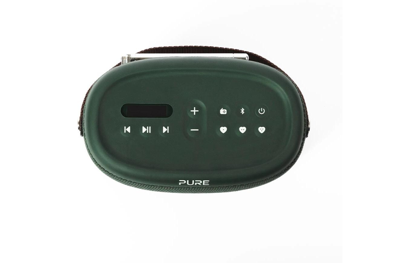 Radio Woodland Grün<br>Wasserfester Bluetooth-Lautsprecher mit DAB+- und FM-Radio