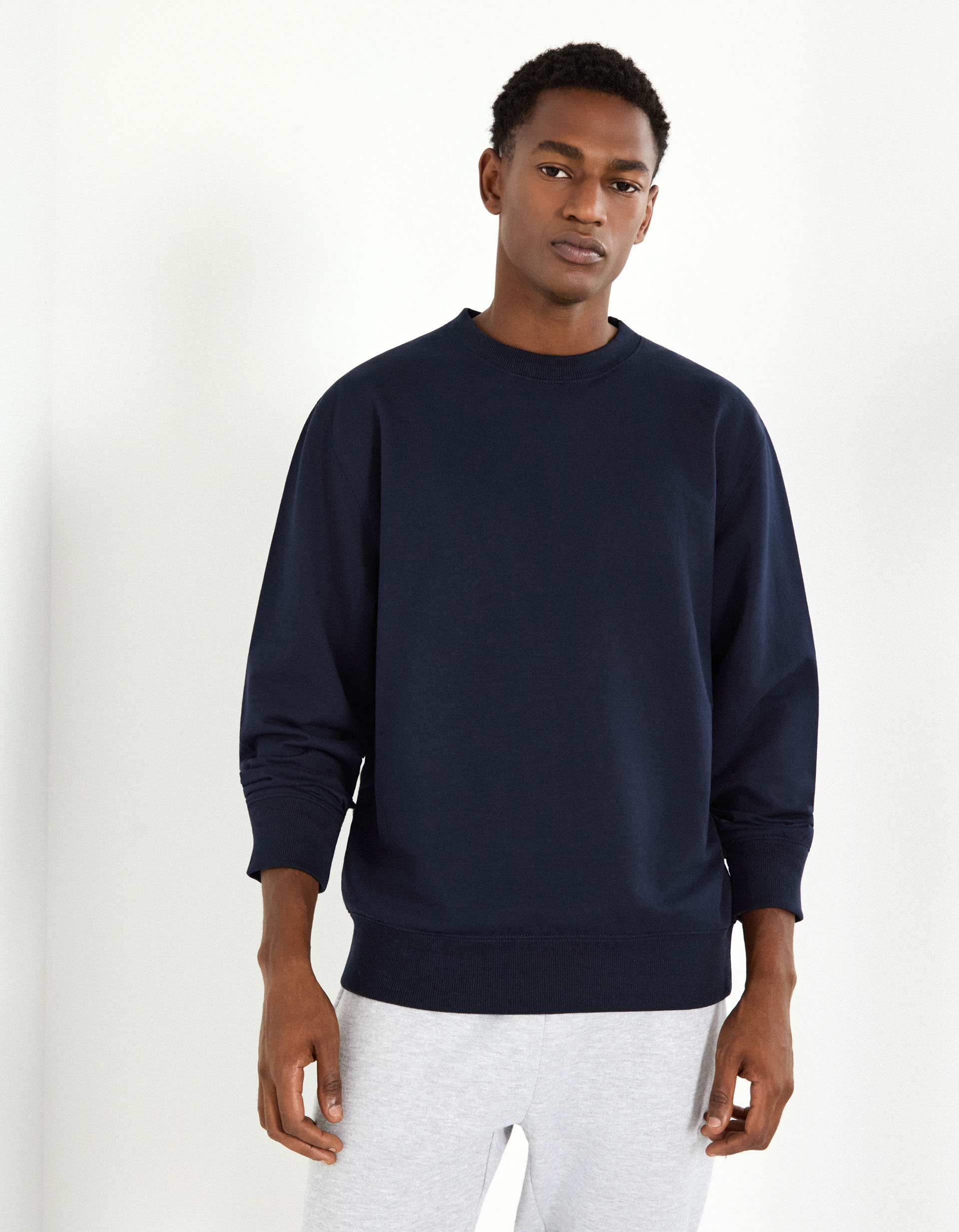 Sweatshirt de Felpa, Homem, Azul Escuro