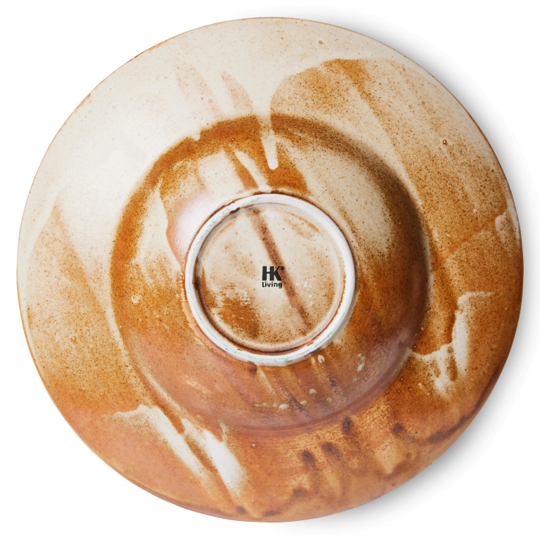 HKliving Chef Ceramic pastabord Ø28.5 rustic blue