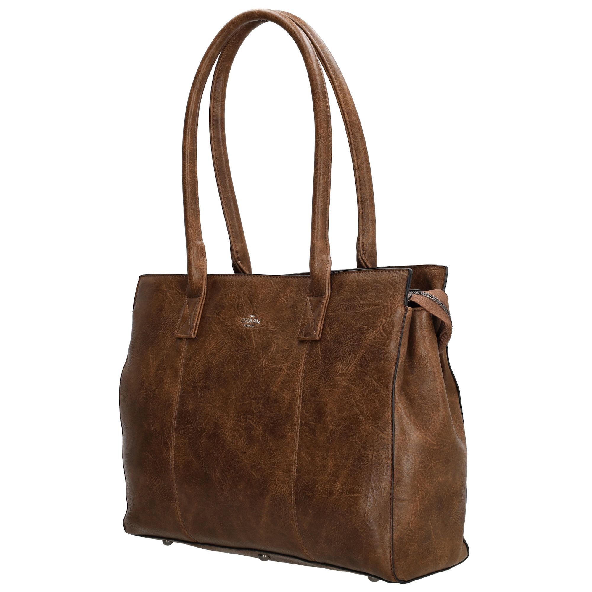 Charm London Dow Gate Shopper 15,6 inch Middenbruin