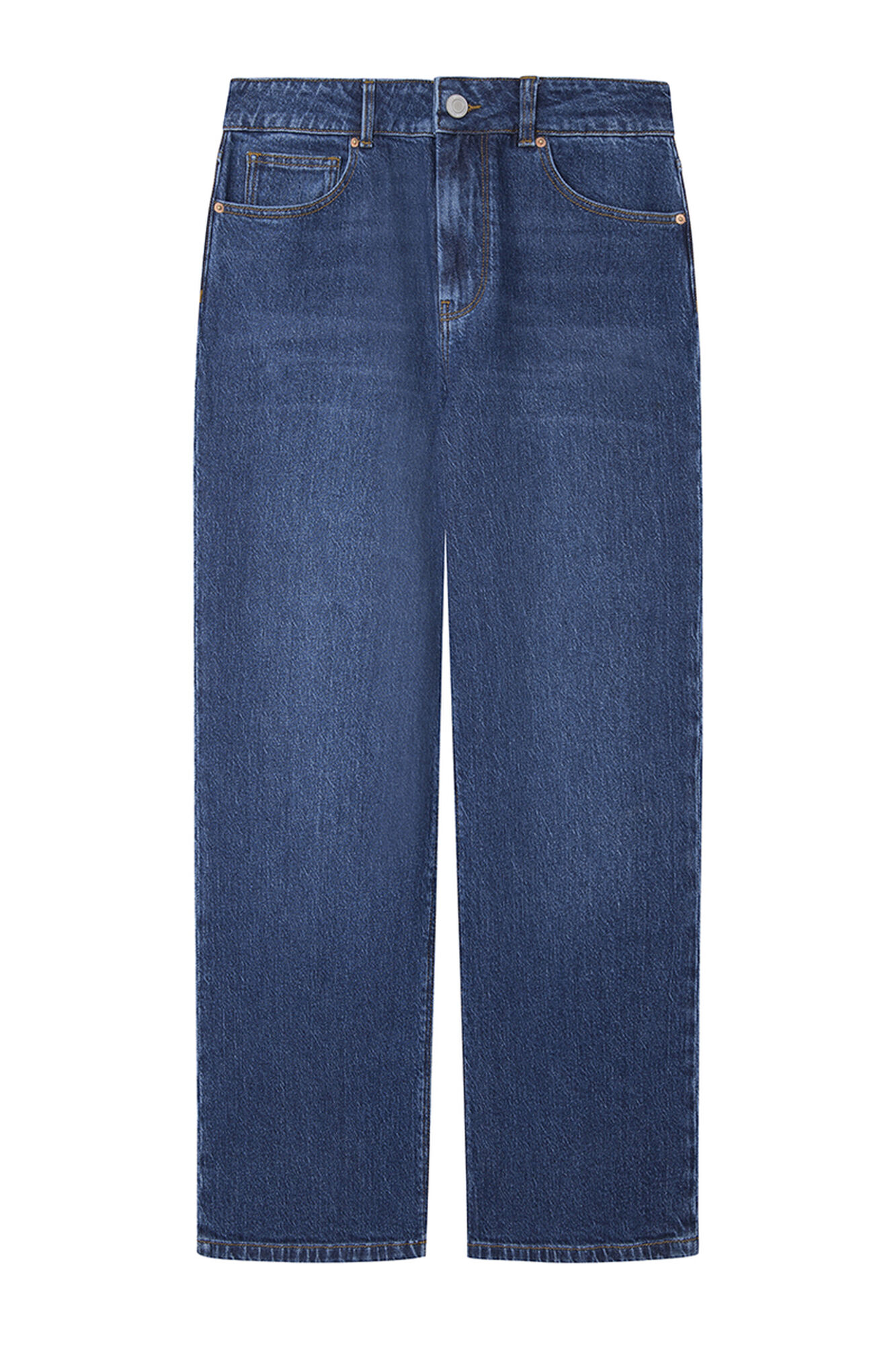 Calça Jeans Culotte com Lavagem Sustentável