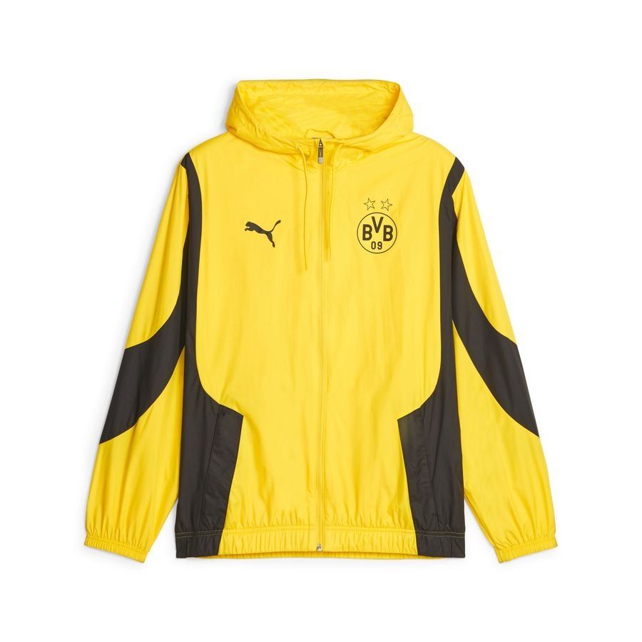 Dortmund Veste Avant-Match Woven Anthem - Jaune/Noir