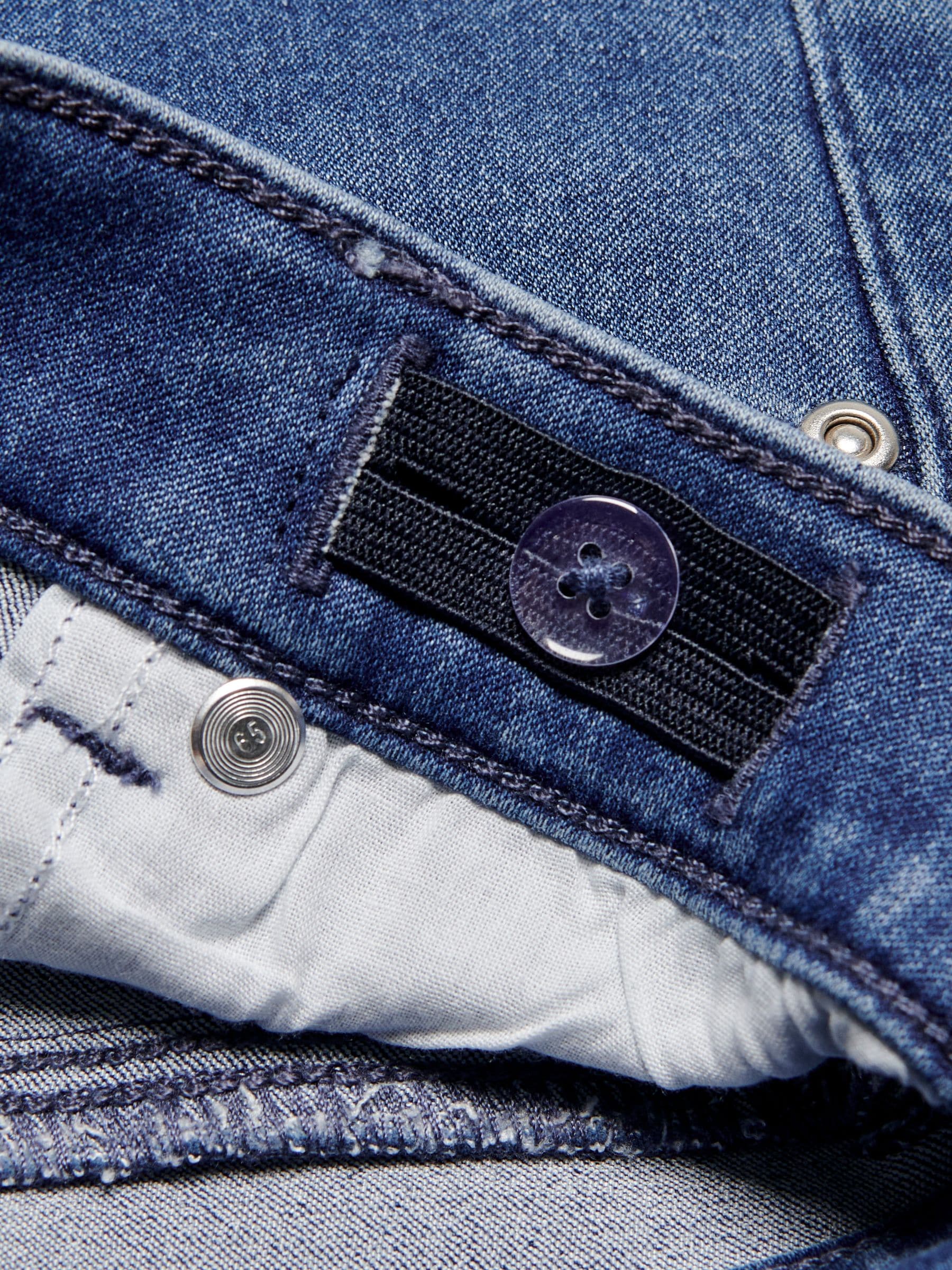Normaal blauw - ONLY - Kinderjeans met uitlopende pijpen en verstelbare taille