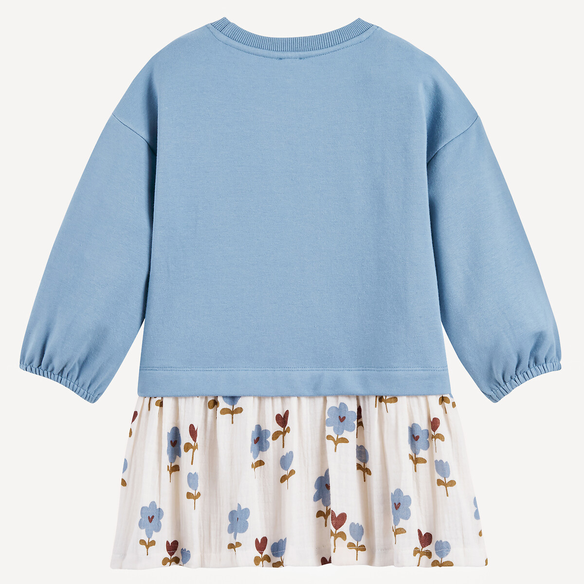 COLEÇÕES LA REDOUTE<br>Vestido de manga comprida, efeito 2 em 1