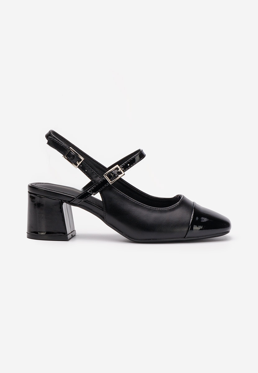 Chaussures à talon épais noirs Eriosa