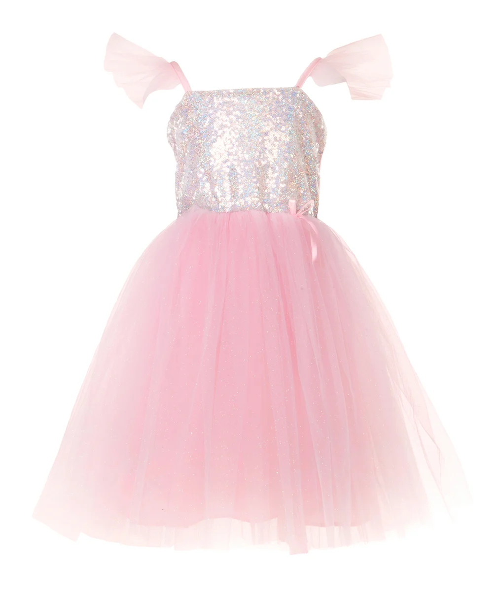 GREAT PRETENDERSDÉGUISEMENT ROBE DE PRINCESSE AVEC SEQUINS ROSES