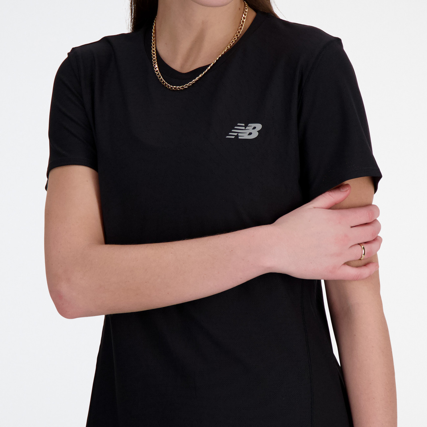 New Balance Jacquard T-Shirt Dames