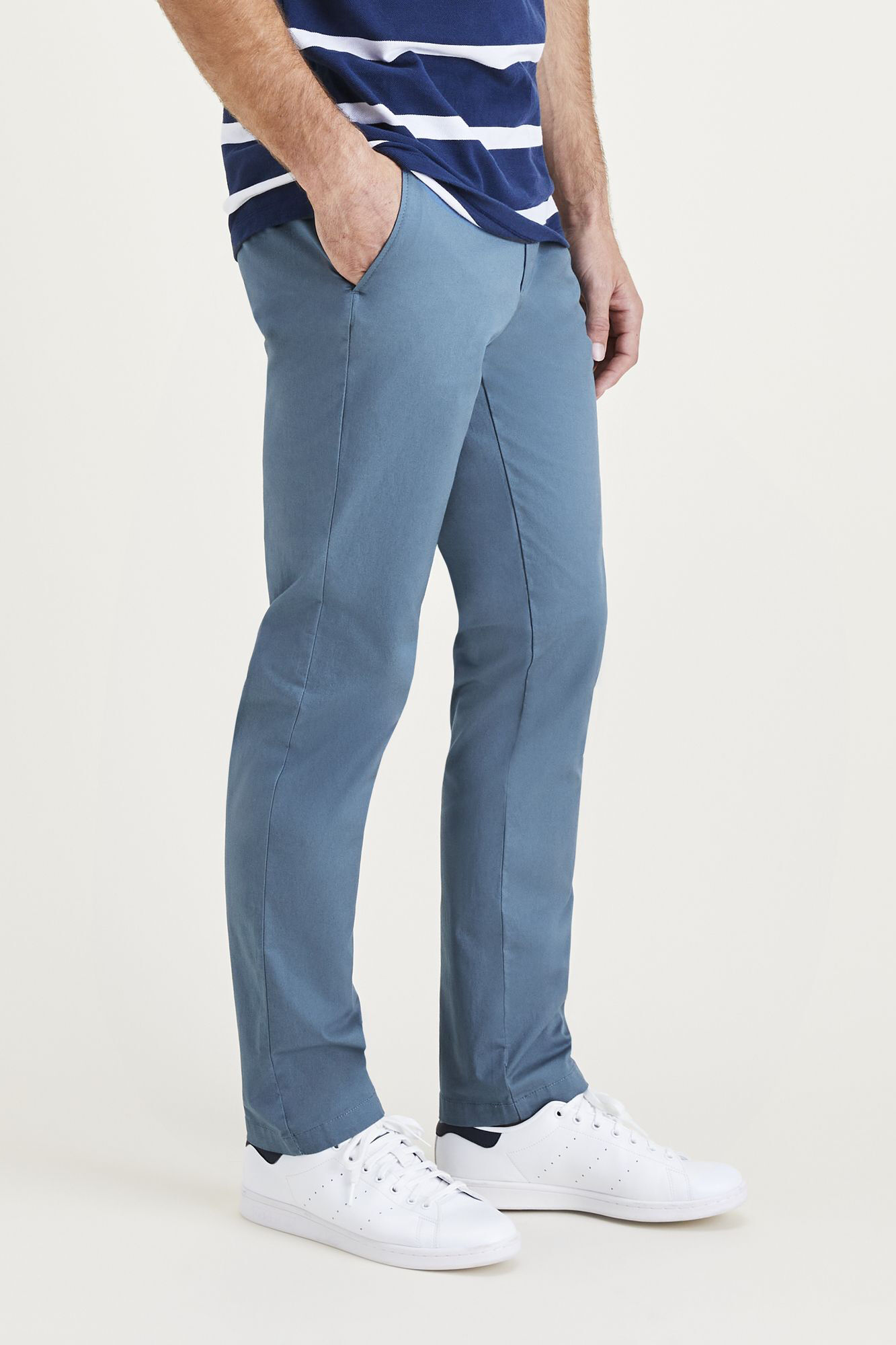 Calça Chino Slim Fit Smart 360 Flex Alpha - Azul