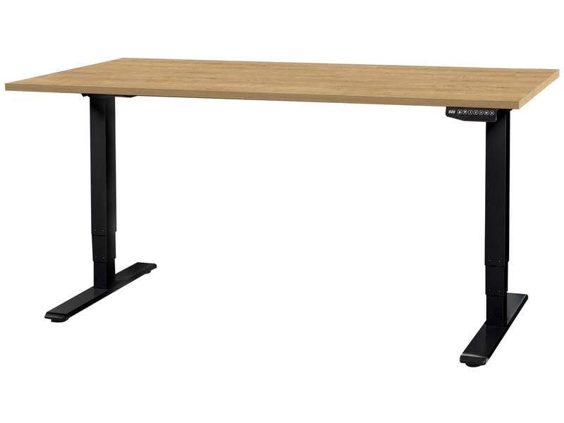 Contini Stehtisch 1.6 x 0.8 m, Eiche / Schwarz Elektrisch höhenverstellbarer Tisch