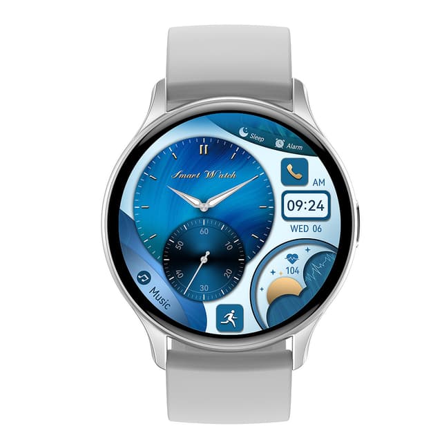 Vandtæt Sports Smartwatch Sølv