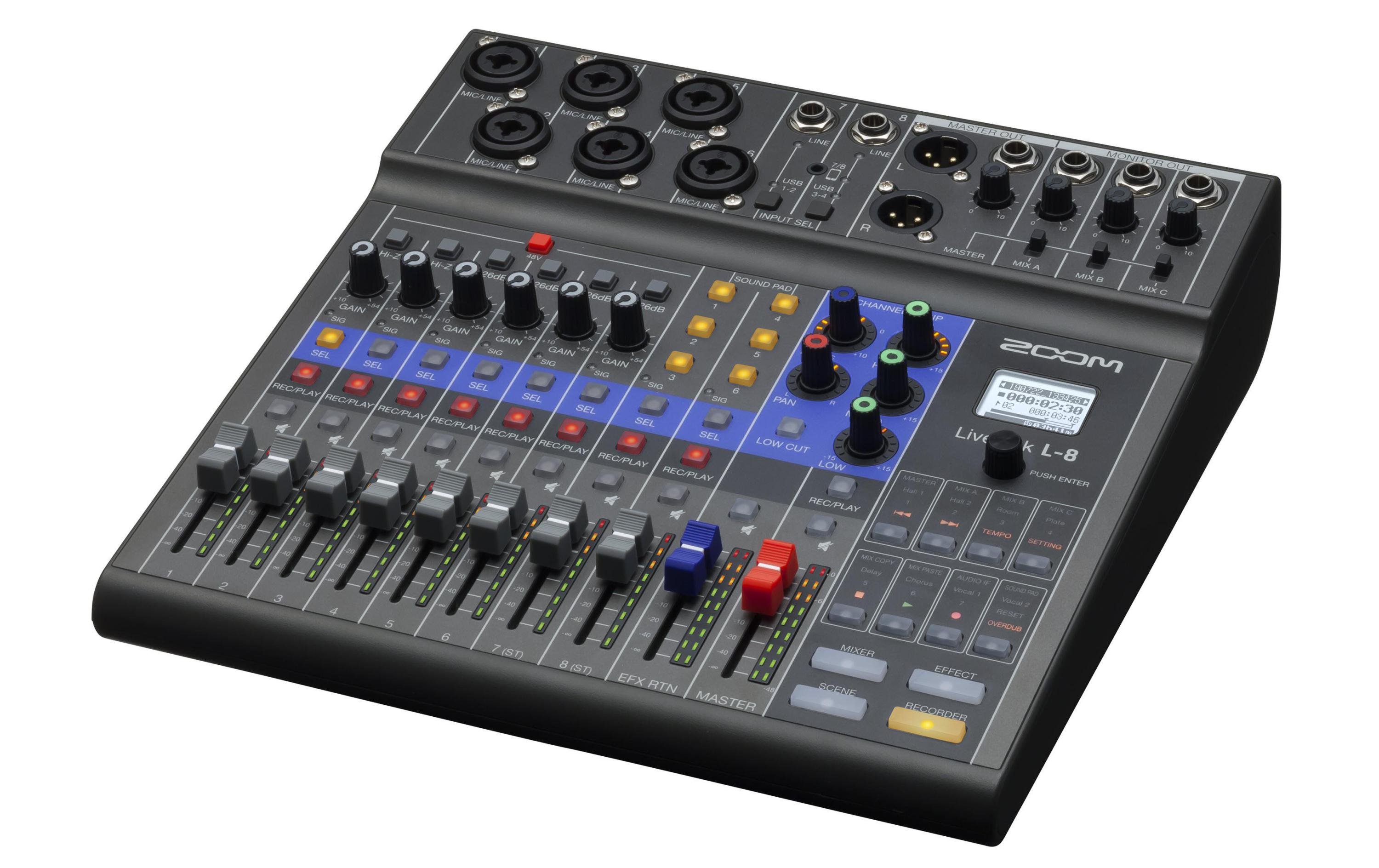 Mischpult LiveTrak L-8<br>8-Kanal Mischpult