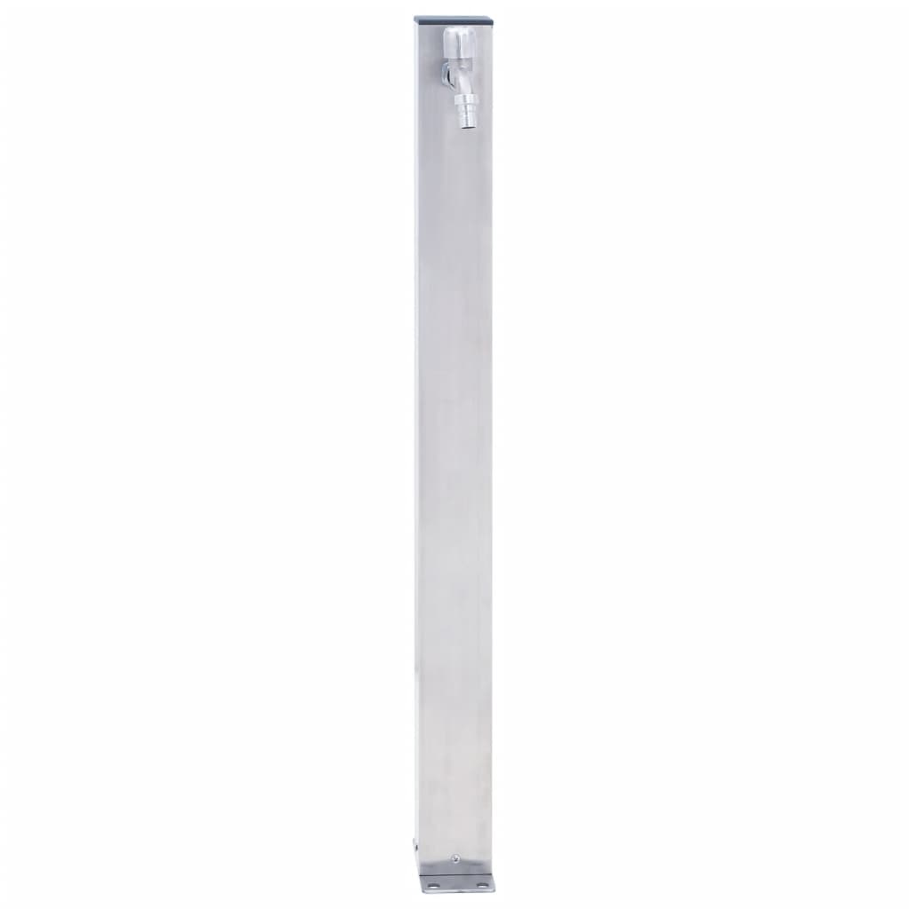 Colonne à eau de jardin 60 cm acier inoxydable carré