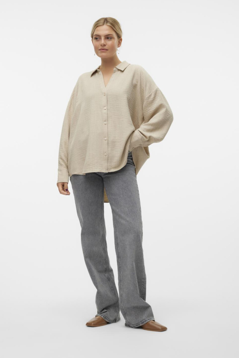 Vero Moda taupe dames blouse