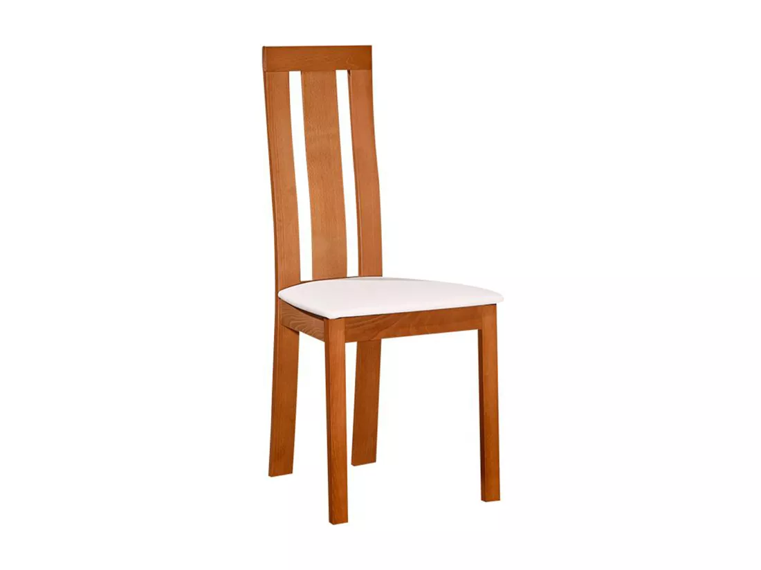 Lot de 2 chaises DOMINGO - Hêtre massif coloris chêne