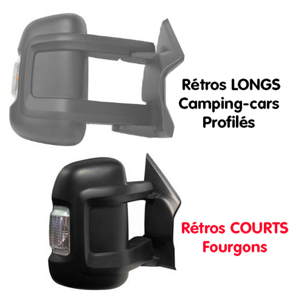 Coques rétros fourgon Ducato MILENCO Noires