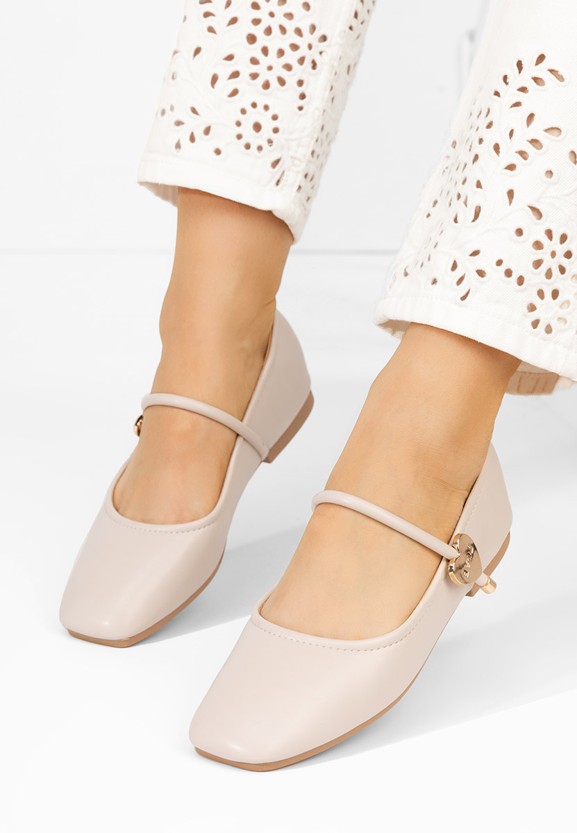 Ballerines femme beige Norina