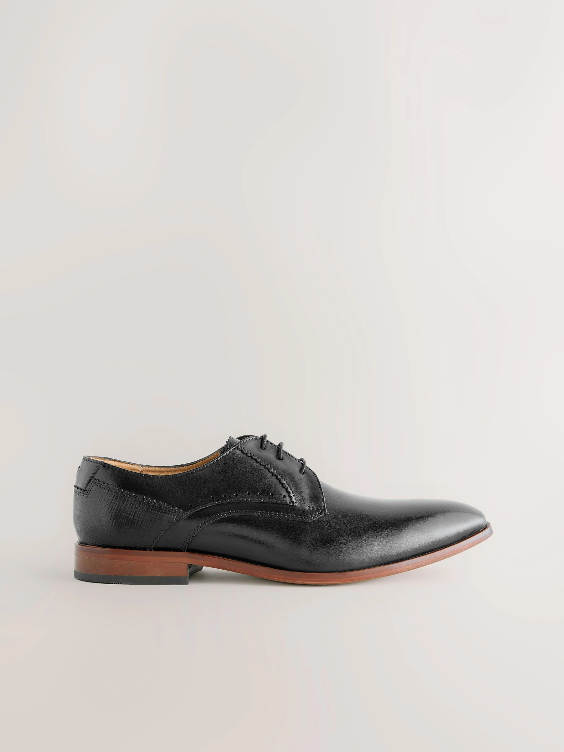 Zwart - Leren Derby schoenen