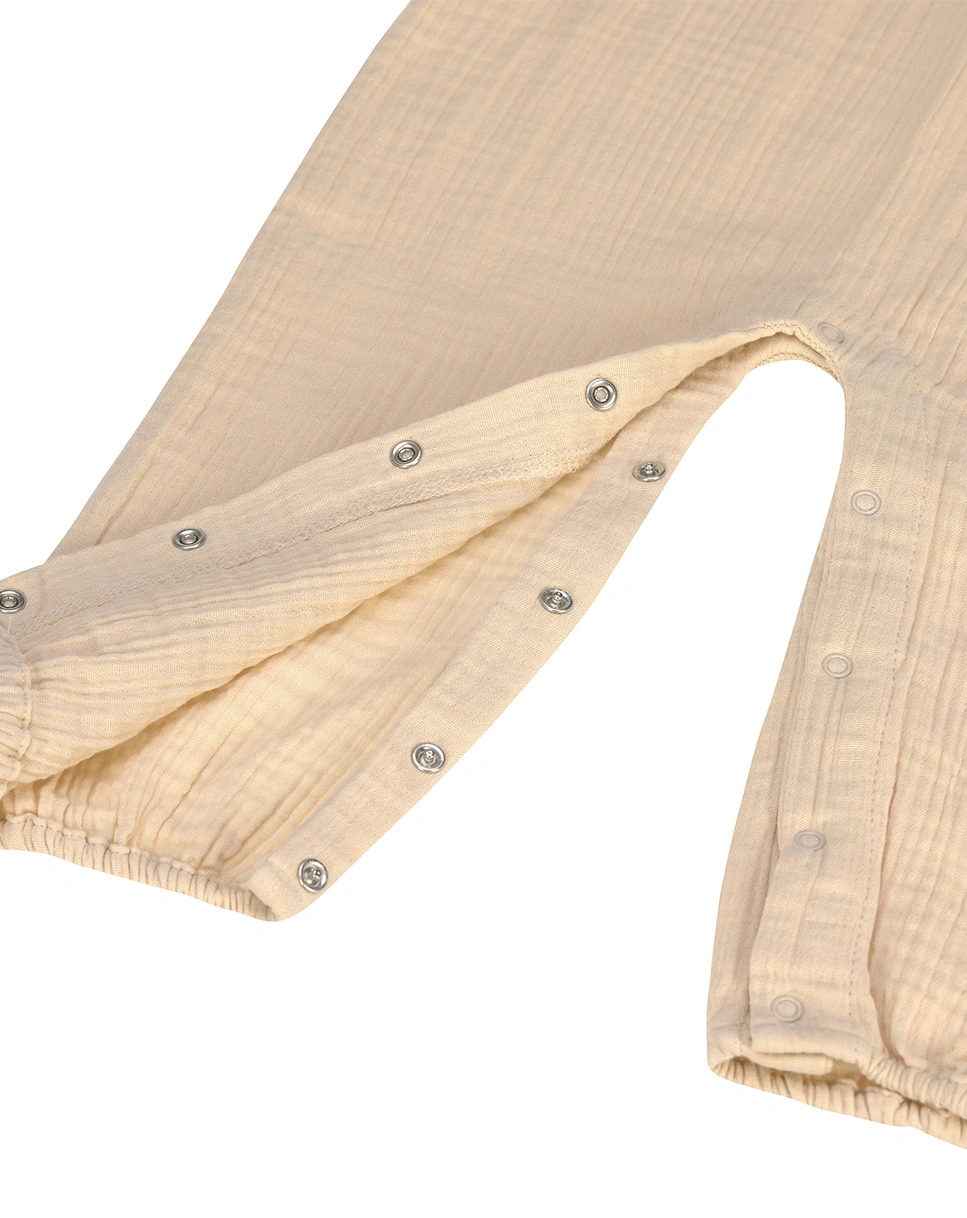 Strampler COZY MUSLIN ohne Fuß in nature