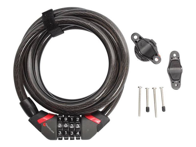 DoubleLock Coil Cable Combo 185 cm kabelslot - cijfercode