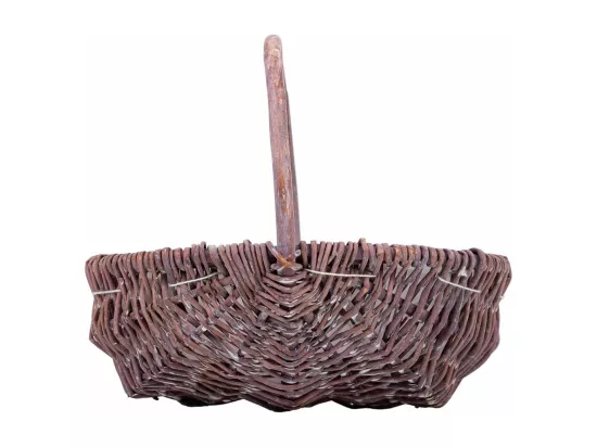 Panier en osier marron 25x20x20h