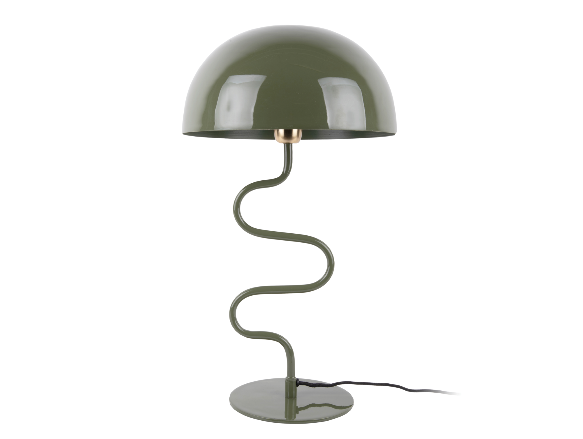 Table lamp Twist enamel jungle green